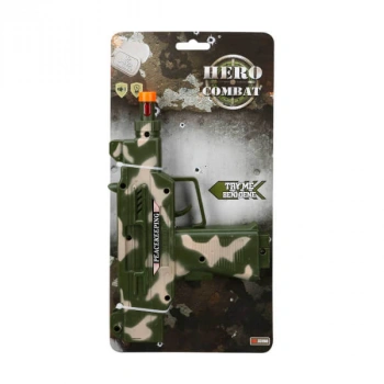 Sesli ve Işıklı Asker Silah 23 cm. - Yeşil