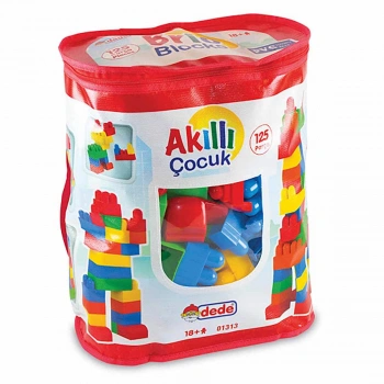 Akıllı Çocuk Renkli Bloklar - 125 Parça