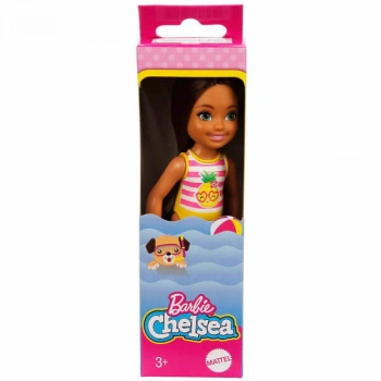 Barbie Chelsea Tatilde Bebekleri GLN73 - Esmer - Ananas Atletli