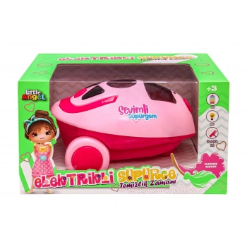 Pilli Elektrik Süpürgesi Büyük Boy - Açık Pembe