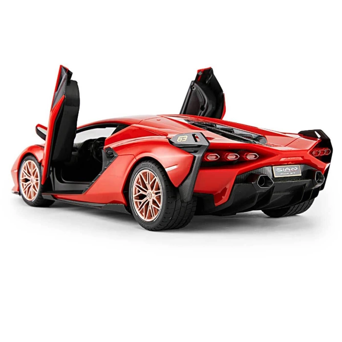 1:14 Lamborghini Sian FKP 37 Işıklı Uzaktan Kumandalı Araba 36 cm. - Kırmızı
