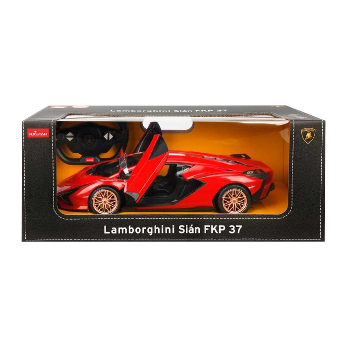 1:14 Lamborghini Sian FKP 37 Işıklı Uzaktan Kumandalı Araba 36 cm. - Kırmızı