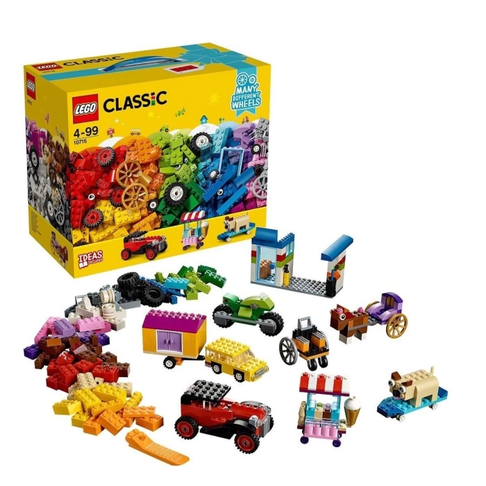 LEGO Classic Tekerlekli Yaratıcı Bloklar Orjinal Lego Klasik Yapım Parçaları