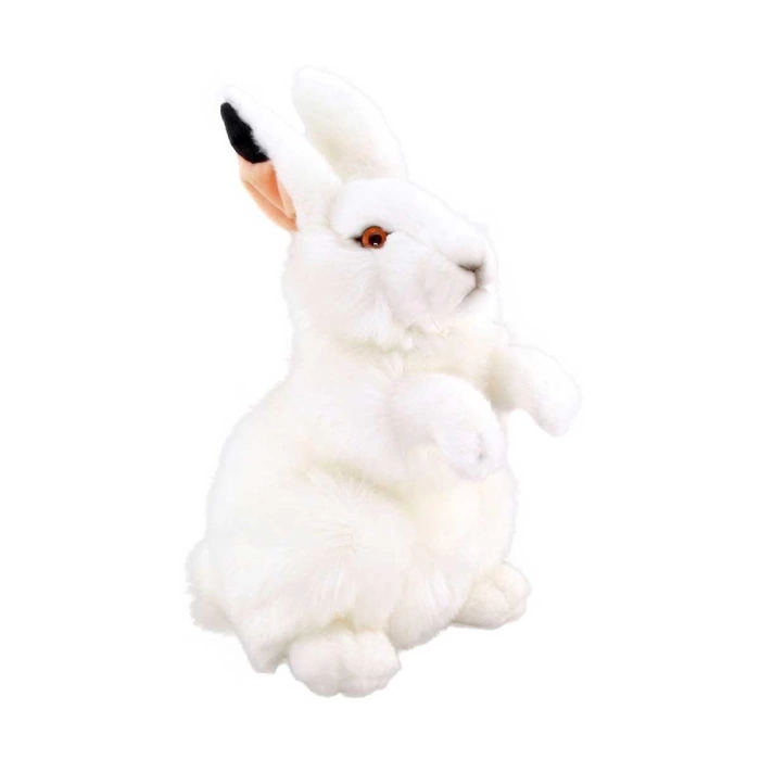 Beyaz Tavşan Peluş 28 cm.