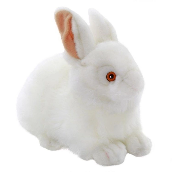 Beyaz Peluş Tavşan 23 cm.