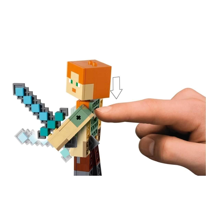 LEGO Minecraft Tavuklu BigFig Alex 