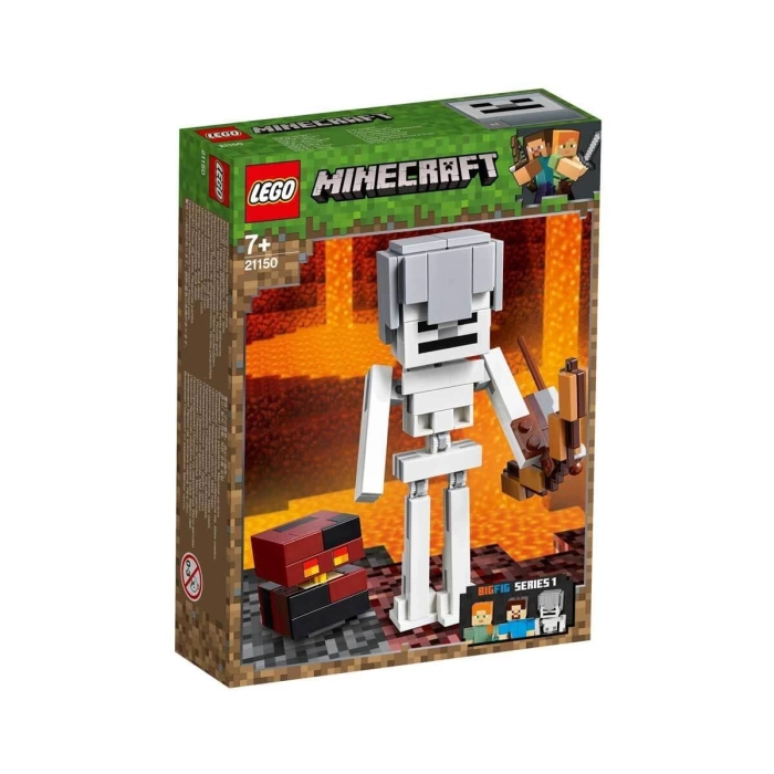 LEGO Minecraft Magma Küplü BigFig İskelet 