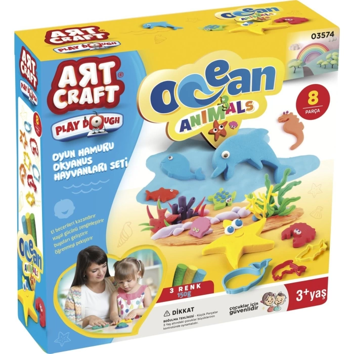 Art Craft Okyanus Hayvanları Seti Oyun Hamuru 150 gr