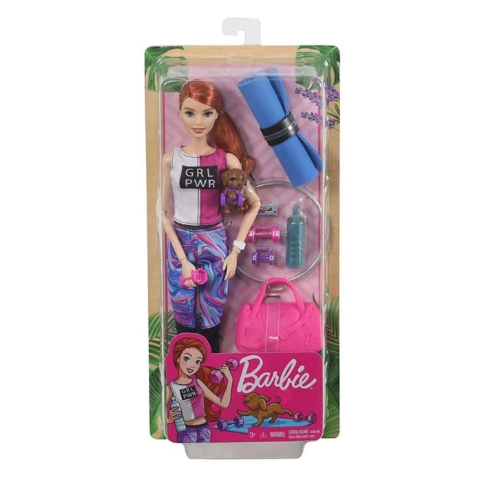 Barbie Wellness - Barbienin Spa Günü Bebekleri - Spor Temalı GJG57