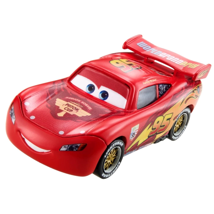 Cars Tekli Karakter Araçlar - Lightning McQueen with Racing Wheels FLM20
