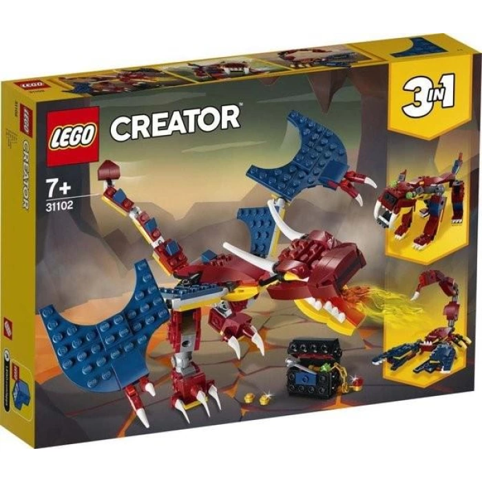 Lego Creator 3ü 1 Arada Ateş Ejderhası 31102