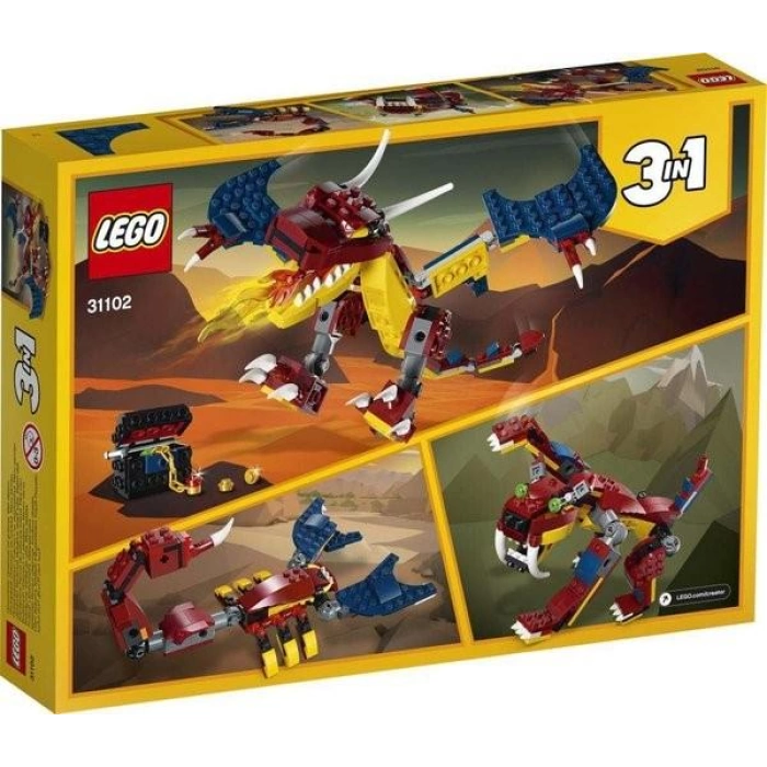 Lego Creator 3ü 1 Arada Ateş Ejderhası 31102