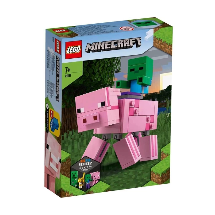 LEGO Minecraft BigFig Domuz ile Bebek Zombi - 21157