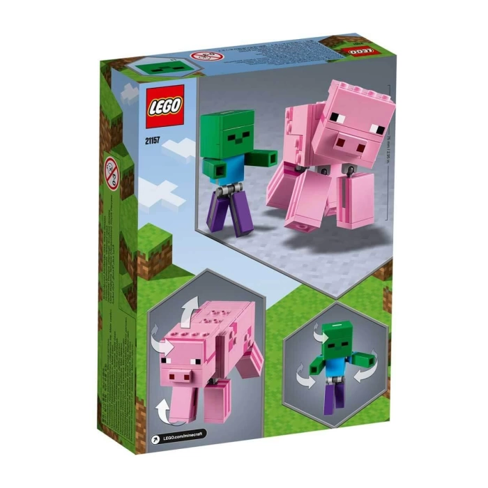 LEGO Minecraft BigFig Domuz ile Bebek Zombi - 21157