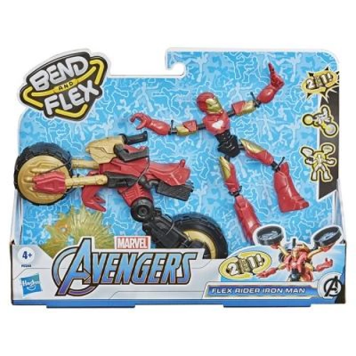 Avengers Bend & Flex Iron Man ve Motosikleti F0244