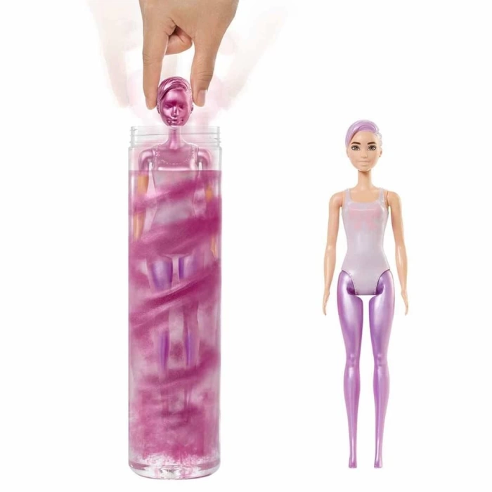 Barbie Color Reveal Renk Değiştiren Sürpriz Barbie Işıltılı Bebek GWC55
