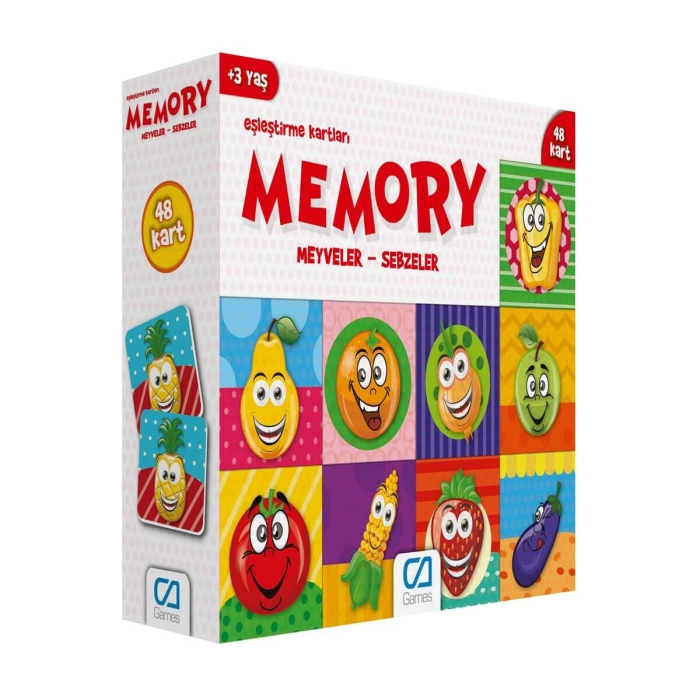 Hafıza Kartları - Meyveler ve Sebzeler