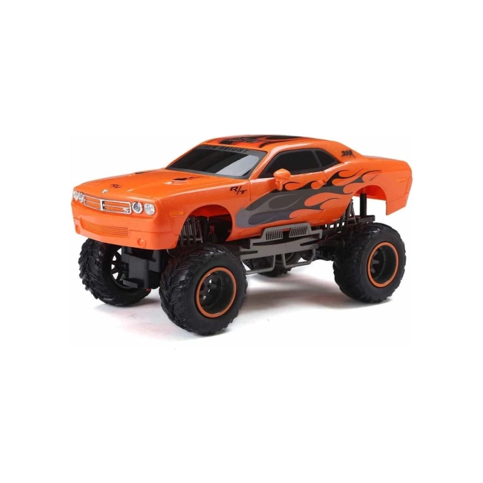 1:10 Mega Muscle The Boss Dodge Challenger Uzaktan Kumandalı Araba 43 cm. - Turuncu