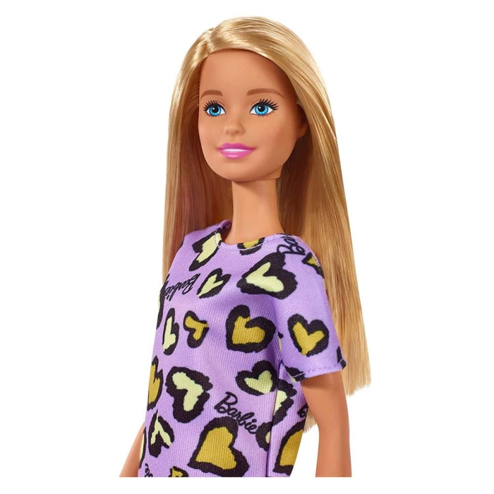 Barbie Şık Barbie Bebekler Mor Elbiseli T7439-GHW49