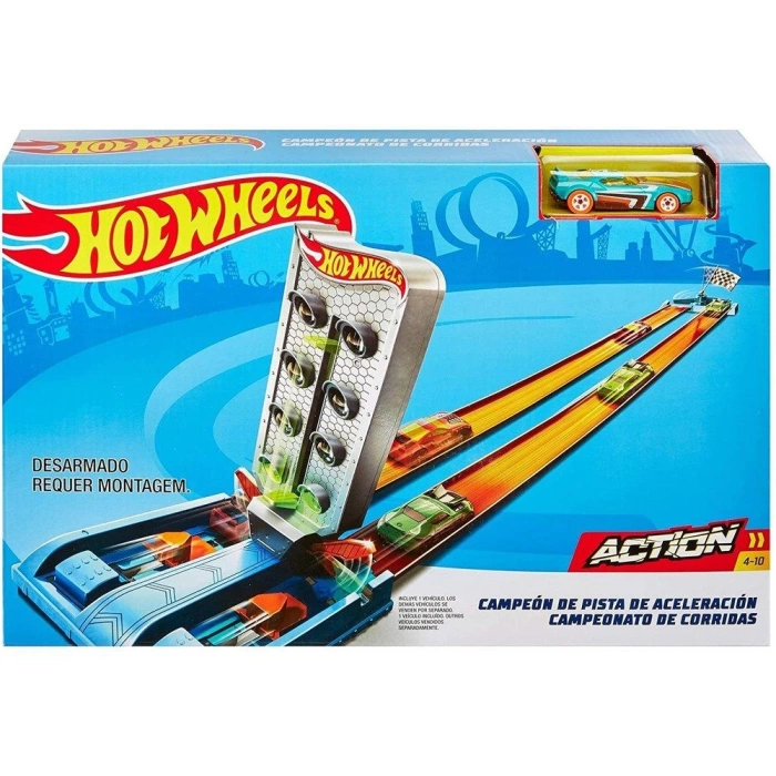 Hot Wheels Şampiyonluk Parkuru Yarış Seti Dragstrip Champion GBF82