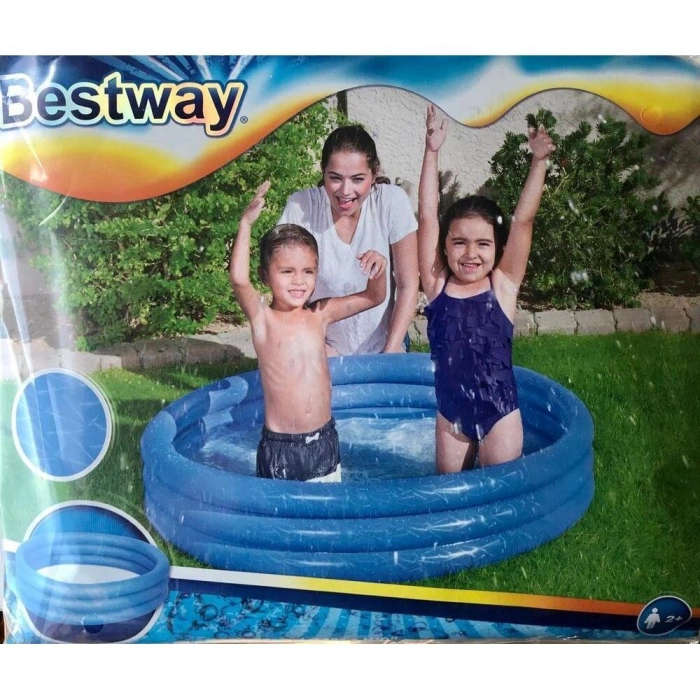 Bestway Çocuk Havuzu 3 Bölmeli Mavi 122x25 cm.