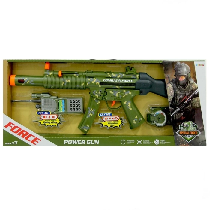 Power Gun Pusulalı Asker Silah Seti 34250