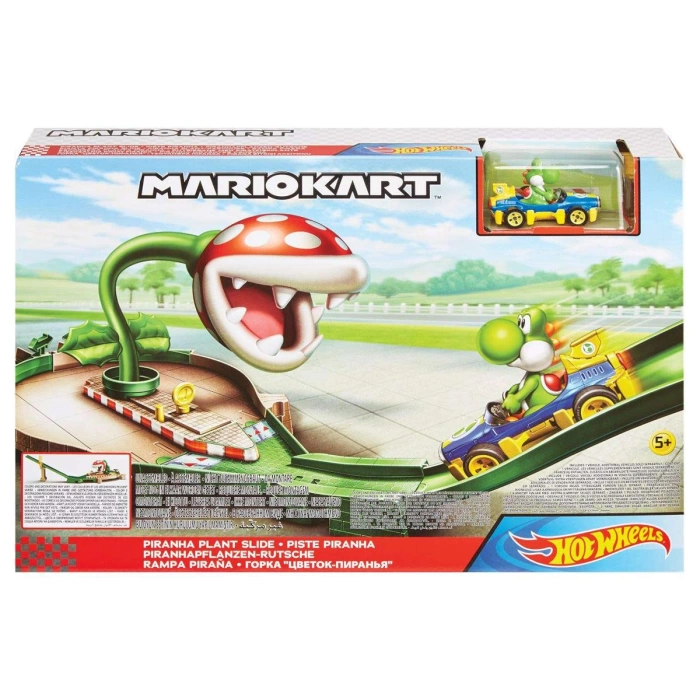 Hot Wheels Mario Kart Çılgın Yaratıklar Oyun Seti GCP26 - Piranha Plant Slide