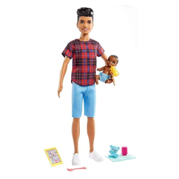 Barbie Bebek Bakıcısı Skipper Oyun Seti GRP10 - Esmer Erkek