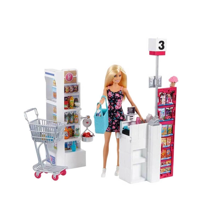 Barbie Süpermarkette Oyun Seti - FRP01