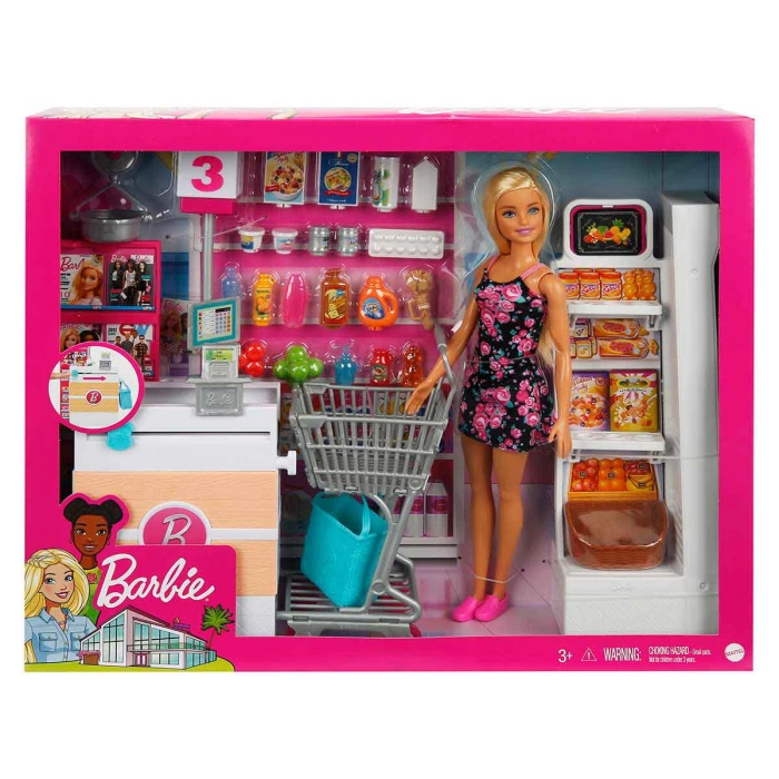 Barbie Süpermarkette Oyun Seti - FRP01