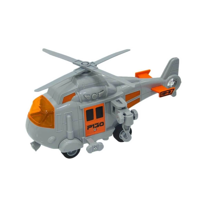 1:20 Maxx Wheels Sesli ve Işıklı Kurtarma Helikopteri - Gri