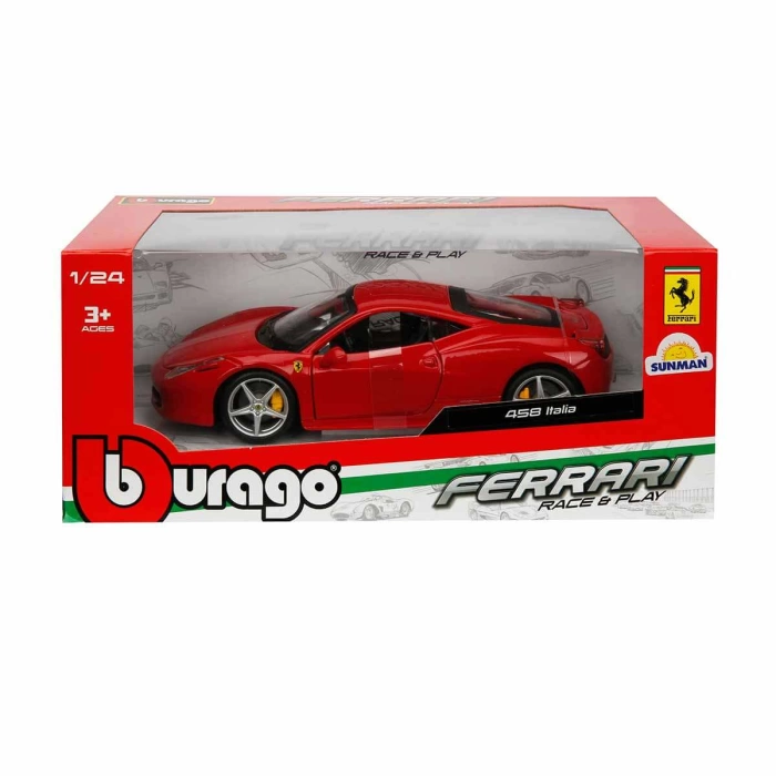 1:24 Ferrari 458 Italia Araba - Kırmızı