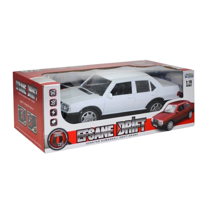 1:16 Efsane Drift Uzaktan Kumandalı Şarjlı Tofaş Araba - Beyaz