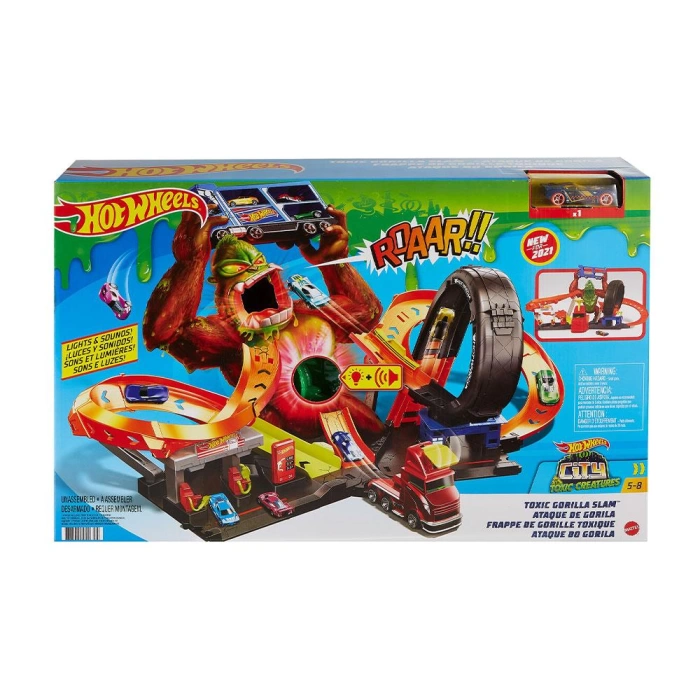 Hot Wheels Zehirli Goril Saldırısı Oyun Seti GTT94