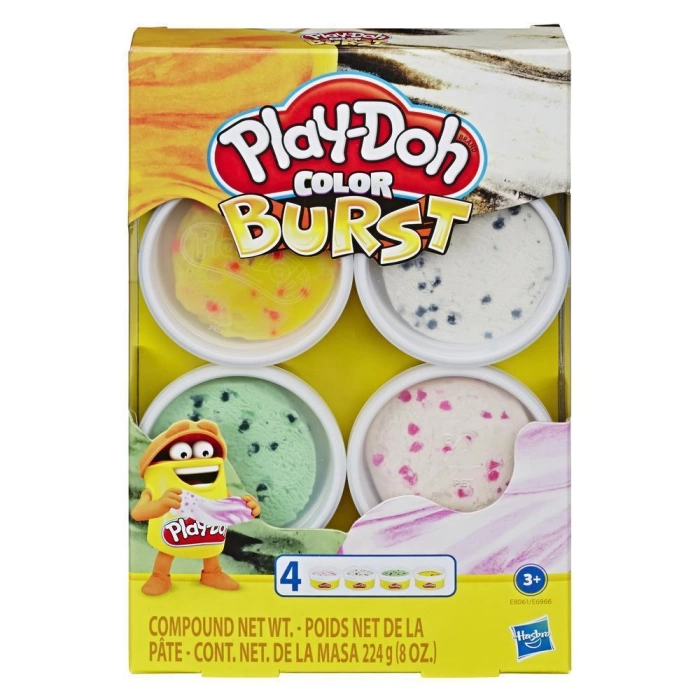 Play Doh Renkli Seri Çekim 4lü Paket - E6966 / E8061