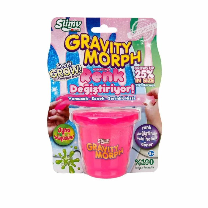 Slimy Gravity Morph Renk Değiştiren Slime 160 gr. - Pembe