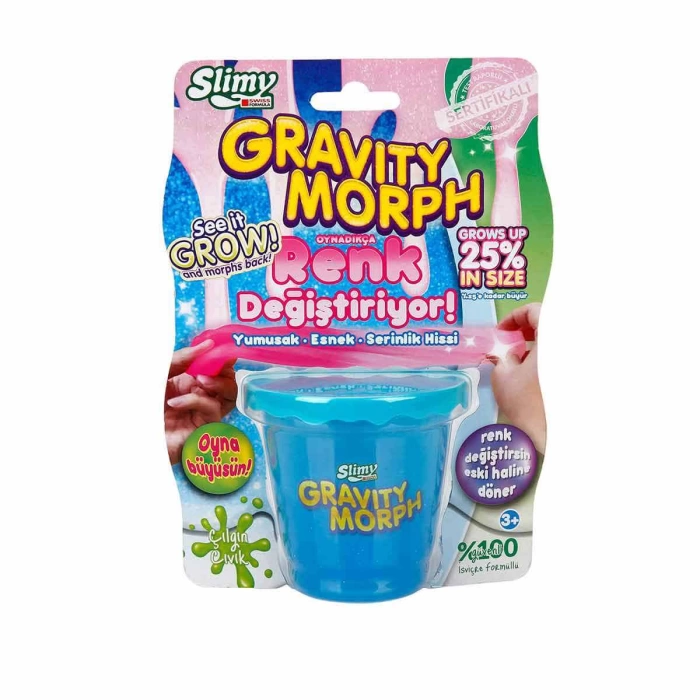 Slimy Gravity Morph Renk Değiştiren Slime 160 gr. - Mavi