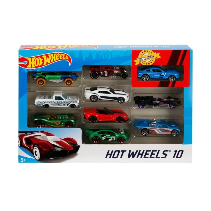 Hot Wheels 10lu Araba - Karışık