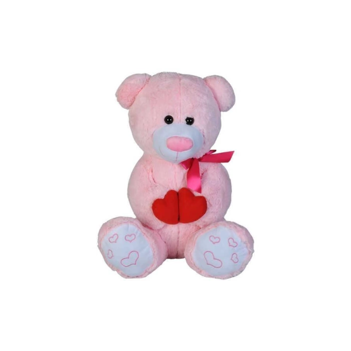 Peluş Kalpli Ayı 85 cm - Pembe