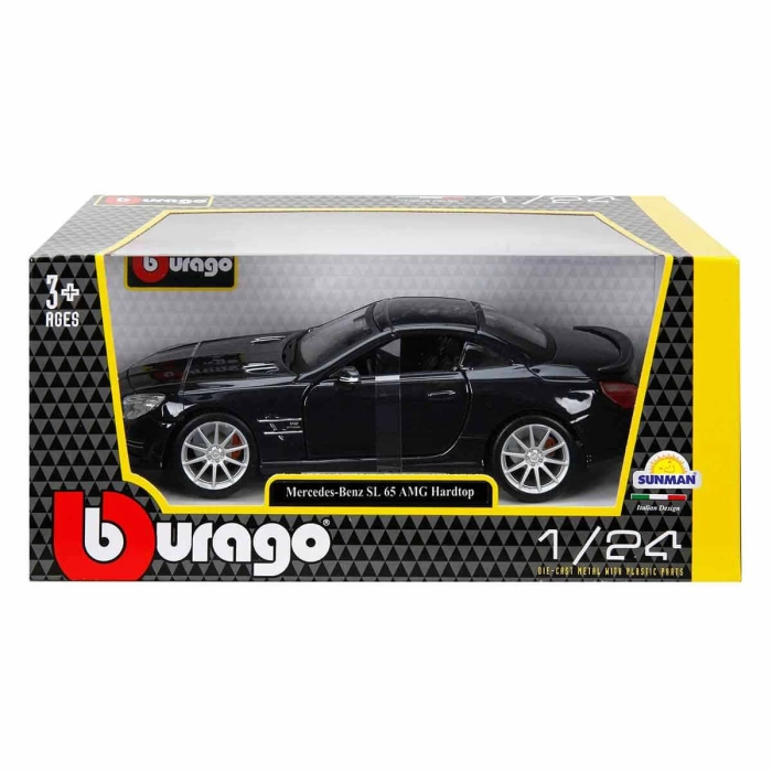 1:24 Mercedes Benz SL 65 AMG Hardtop Model Araba - Siyah