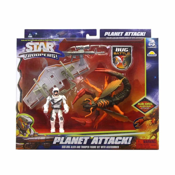 Star Troopers Gezegen Saldırısı Figür Seti - Kanatlı Uzay Aracı