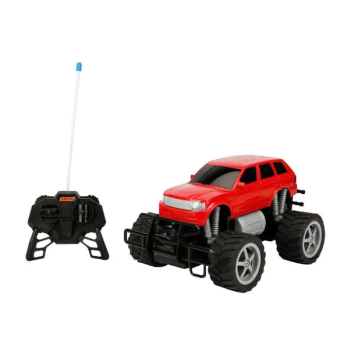 1:18 Uzaktan Kumandalı Jumbo Wheels Usb Şarjlı Araba 26 cm. - Kırmızı Jeep