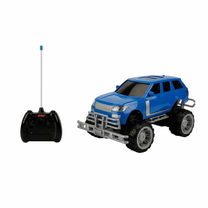 1:14 Uzaktan Kumandalı Big Foot Usb Şarjlı Jeep 34 cm. - Mavi