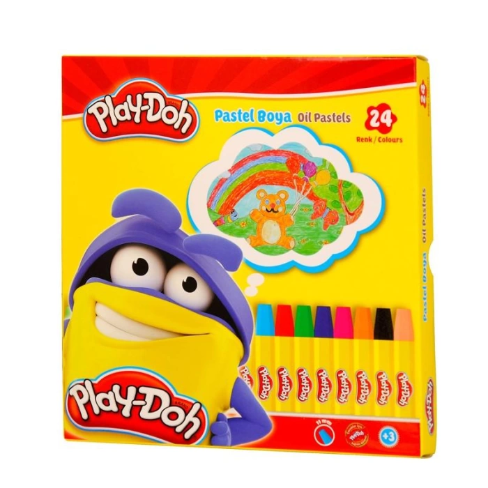 Play-Doh 24 Renk Pastel Boya