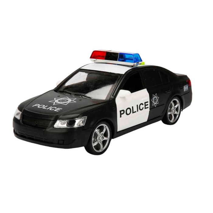 Maxx Wheels 1:16 Sesli ve Işıklı Araba - Polis Arabası-Siyah