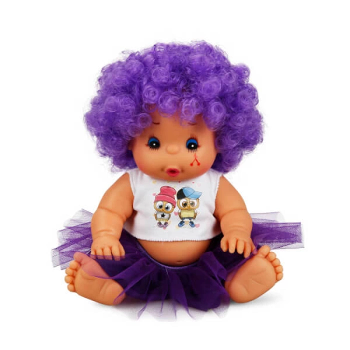 Afro Bebek 23 cm. 20040 - Mor