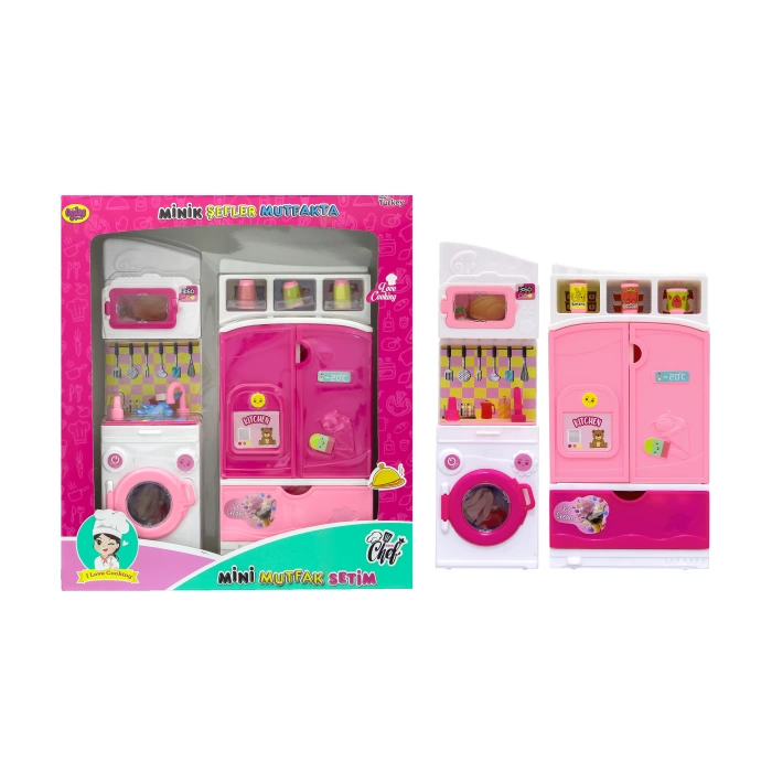 Minik Şefler Mutfakta Oyun Seti- Buzdolabı ve Çamaşır Makinası