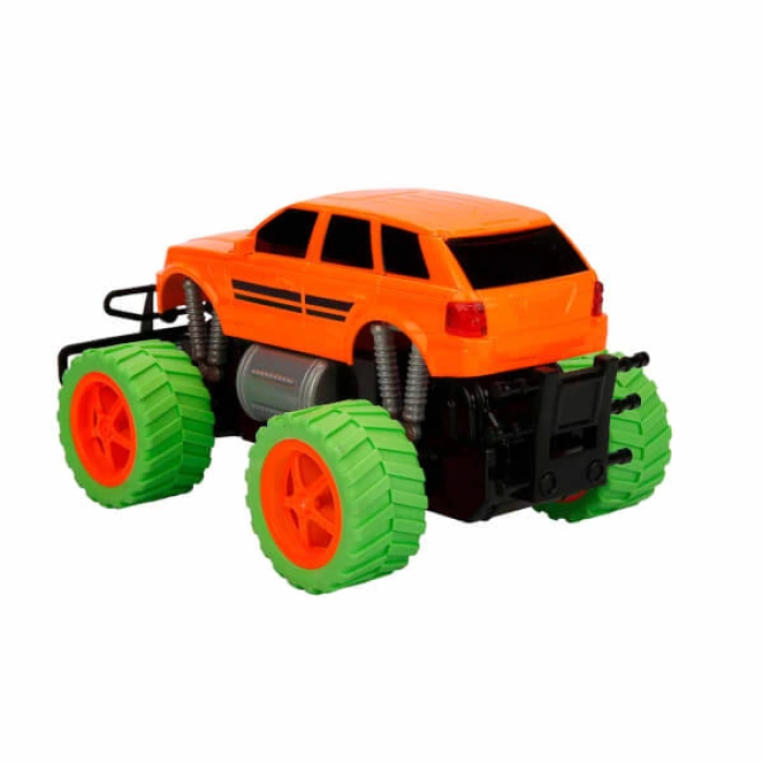 1:18 Uzaktan Kumandalı Neon Jumbo Weels USB Şarjlı Araba 26 cm. - Turuncu Jeep