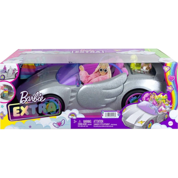 Barbie Ekstra Araç - Işıltılı Gümüş Araba