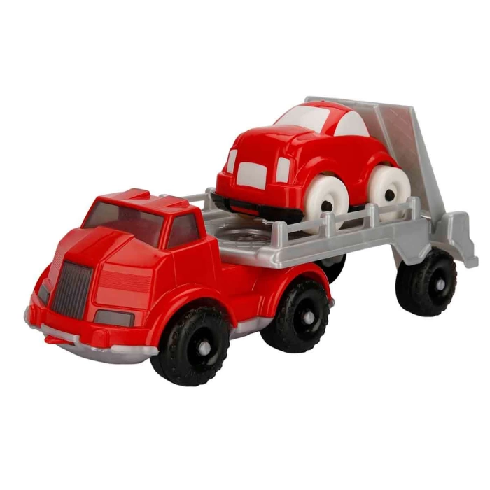 Master Transporter Araba Taşıyıcı Kamyon - Kırmızı Araba